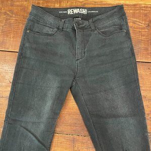 Rewash Cropped Black Skinny Jeans